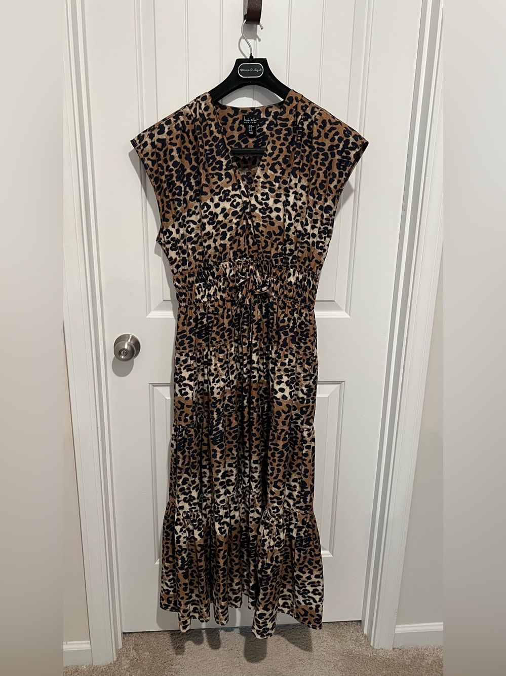 Nicole Miller New York Medi Leopard Print Dress in XL